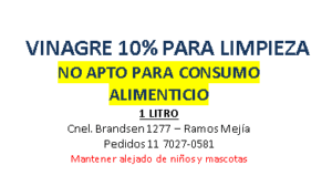 Vinagre para limpieza