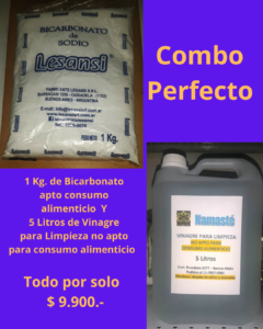 Bicarbonato y vinagre de limpieza