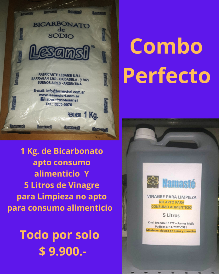 Bicarbonato y vinagre de limpieza