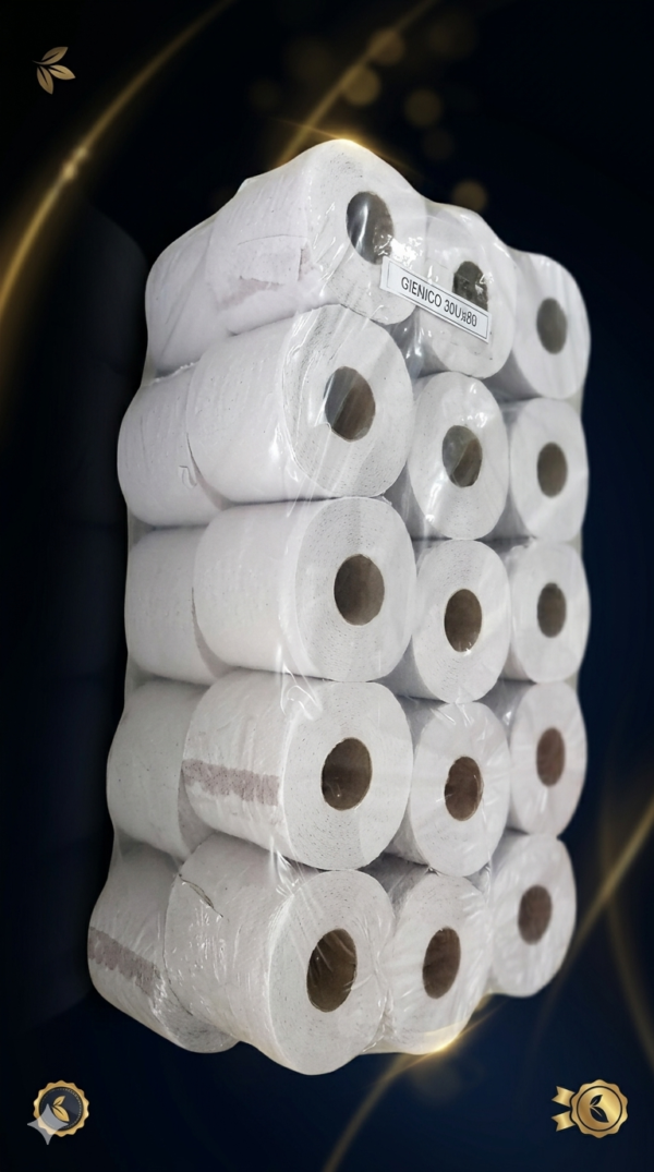 Bolson de papel higienico 30 rollos de 80 metros