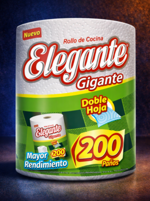 Rollo de cocina de 200 paños hoja doble