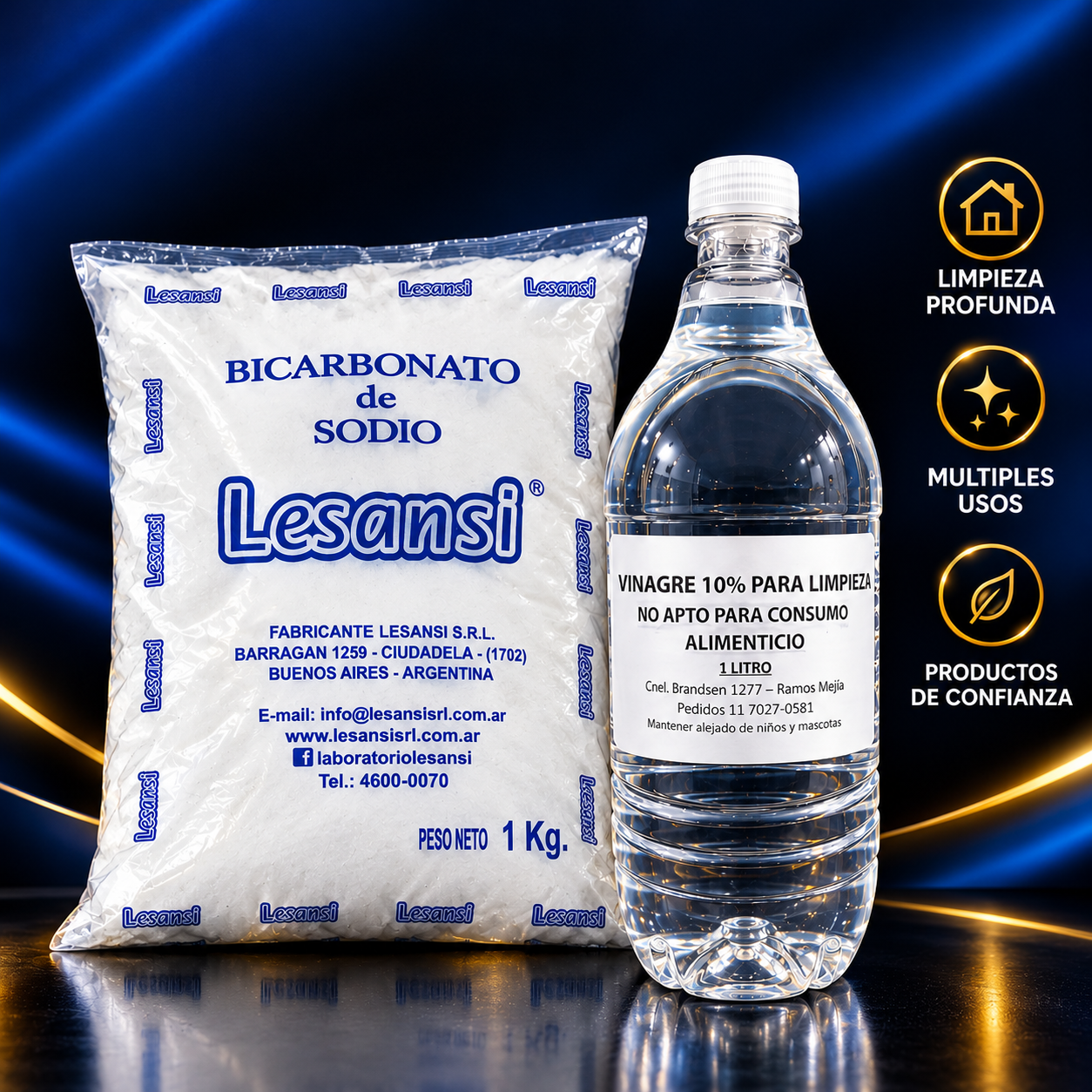 Bicarbonato + Vinagre