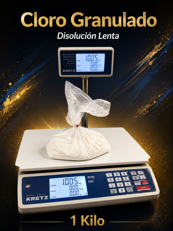 CloroGranuladoLento x 1 Kg Cloro Granulado de disolucion lenta